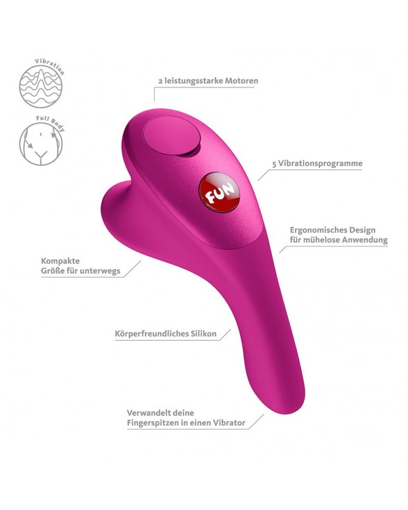 Вибратор на палец Fun Factory Be One Magenta - 5