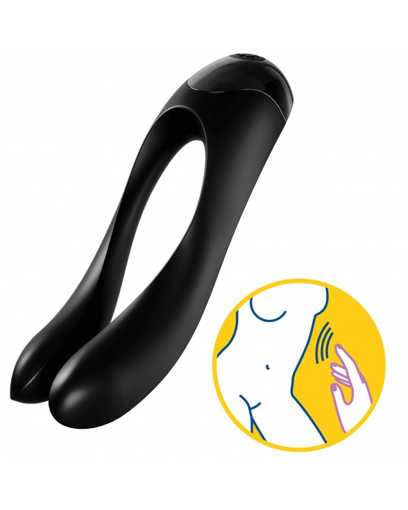 Вібратор на палець Satisfyer Candy Cane Black - 4