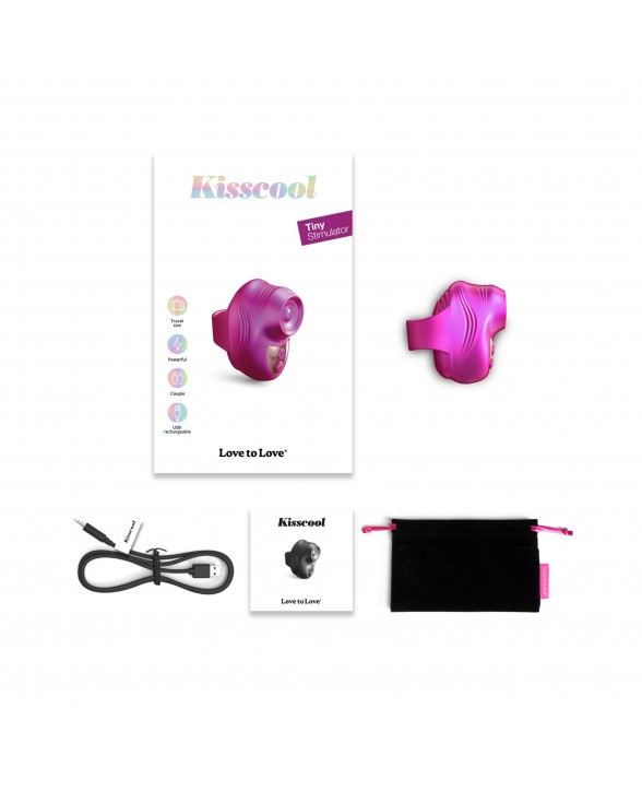 Вибратор на палец Love To Love KISSCOOL – IRIDESCENT BERRY - 3