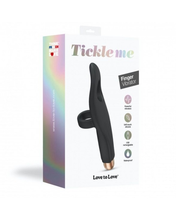 Вібратор на палець Love To Love Tickle me - BLACK ONYX - 6