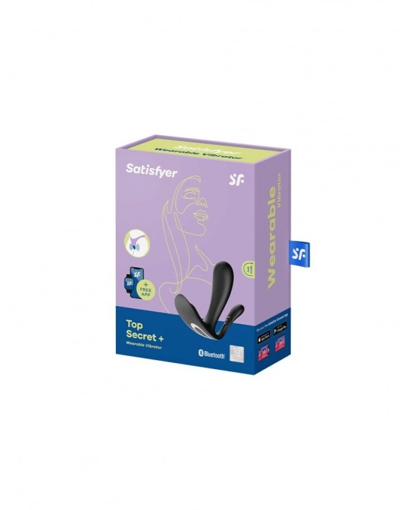 Двойной смарт-вибратор в трусики Satisfyer Top Secret+ Black - 2