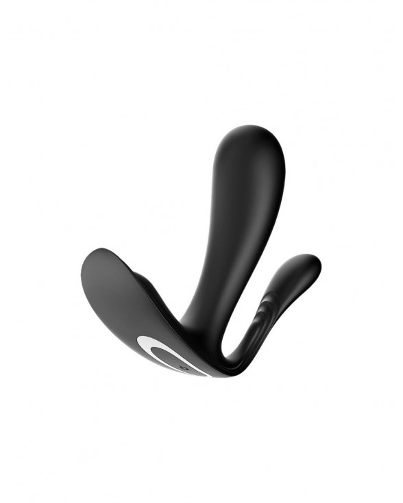 Двойной смарт-вибратор в трусики Satisfyer Top Secret+ Black