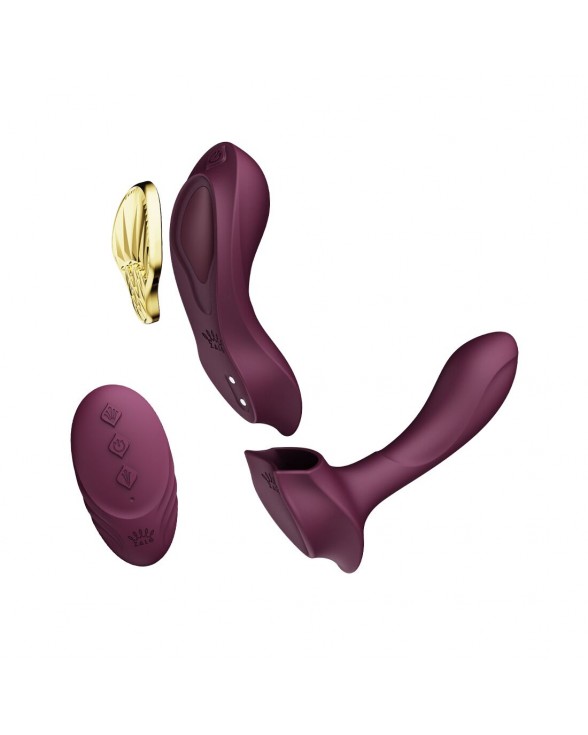 Смарт-вибратор в трусики Zalo - AYA Velvet Purple