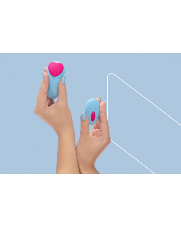 Вибратор в трусики FairyGasm HeartGem blue - 9