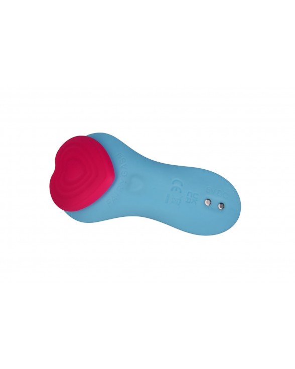 Вибратор в трусики FairyGasm HeartGem blue - 3