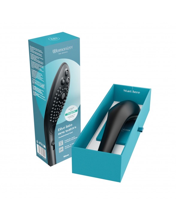 Насадка-стимулятор для душу 2в1 Womanizer Wave Black - 5