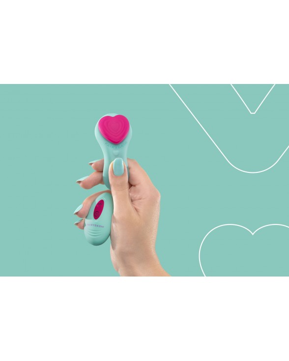 Вибратор в трусики FairyGasm HeartGem green - 9
