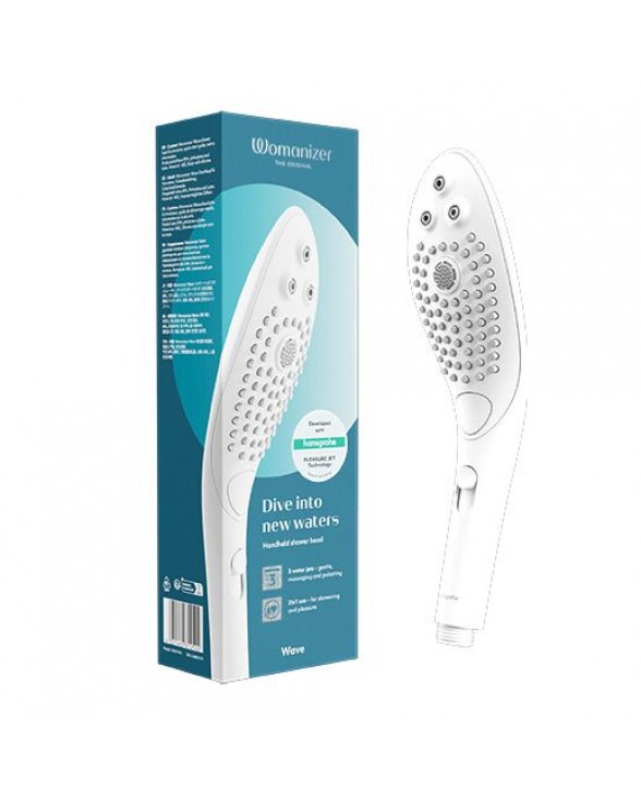 Насадка-стимулятор для душу 2в1 Womanizer Wave White - 6