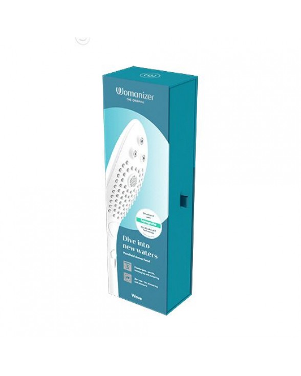 Насадка-стимулятор для душу 2в1 Womanizer Wave White - 7