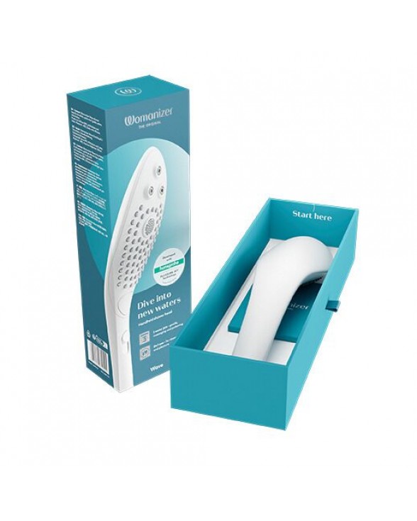 Насадка-стимулятор для душу 2в1 Womanizer Wave White - 5