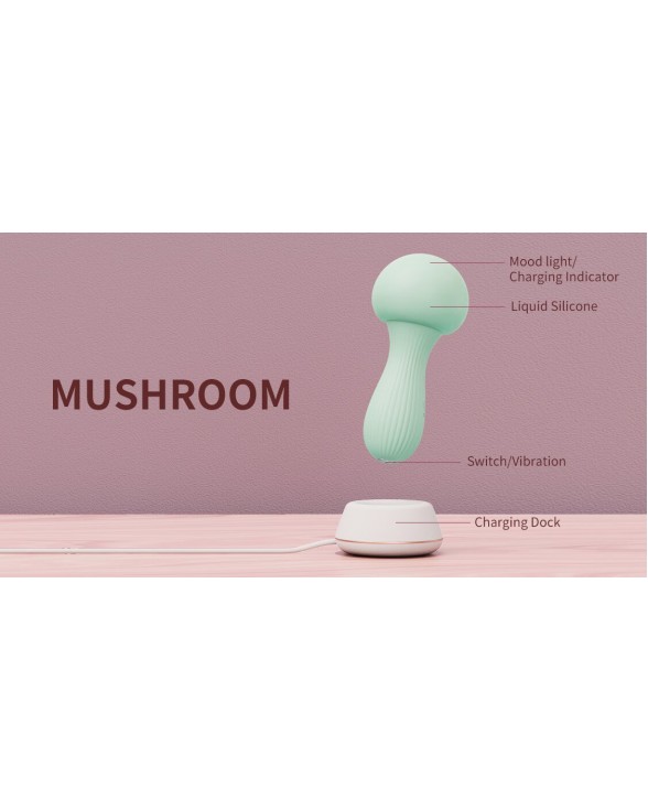 Вібромасажер Otouch MUSHROOM Teal - 4