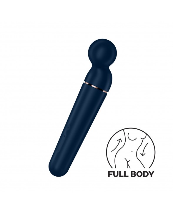 Вібромасажер Satisfyer Planet Wand-er Blue/Rosegold