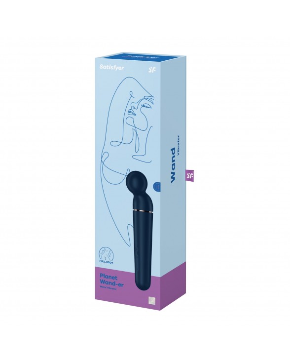 Вібромасажер Satisfyer Planet Wand-er Blue/Rosegold - 5
