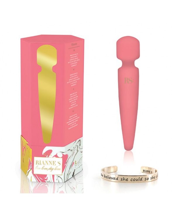 Вибромассажер Rianne S: Bella Mini Wand Coral - 5