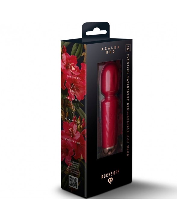 Вибромассажер Rocks Off Mini Wand Azalea Red, 16 режимов - 5