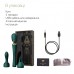Вибромассажер с насадками Zalo — Kyro Wand Turquoise Green - 6