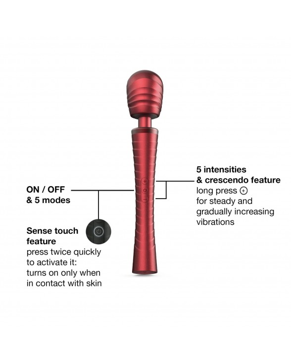 Вібромасажер MAN.WAND EDGY Velvet Red - 3