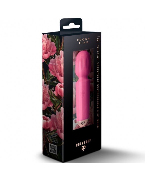 Вибромассажер Rocks Off Mini Wand Peony Pink - 5