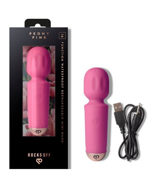 Вибромассажер Rocks Off Mini Wand Peony Pink - 4