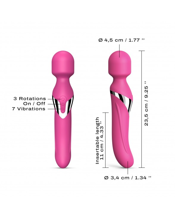 Вібромасажер 2в1 Dorcel Dual Orgasms Magenta - 3