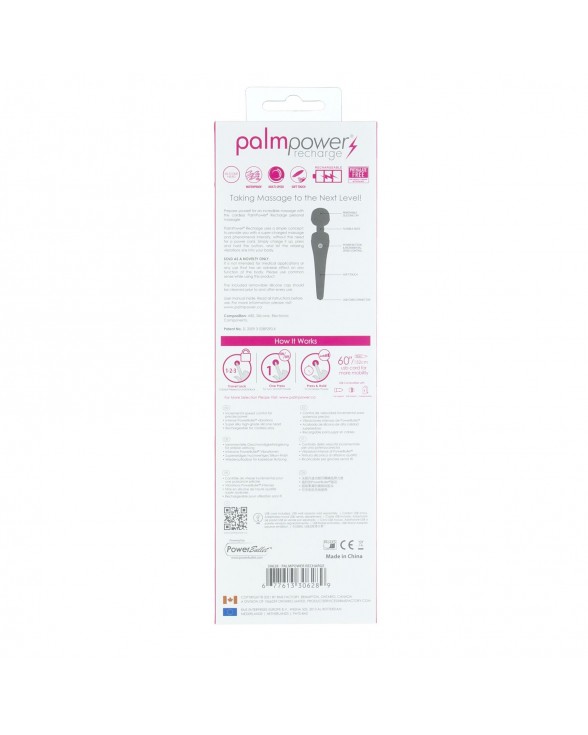 Вібромасажер PalmPower Recharge Pink - 8