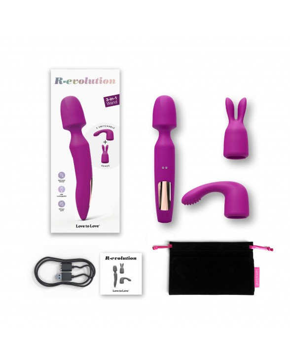 Вібромасажер з двома насадками Love To Love R-EVOLUTION SWEET ORCHID - 4