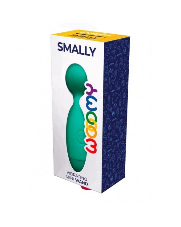 Мінівібромасажер Wooomy Smally Mini Wand Turquoise - 2