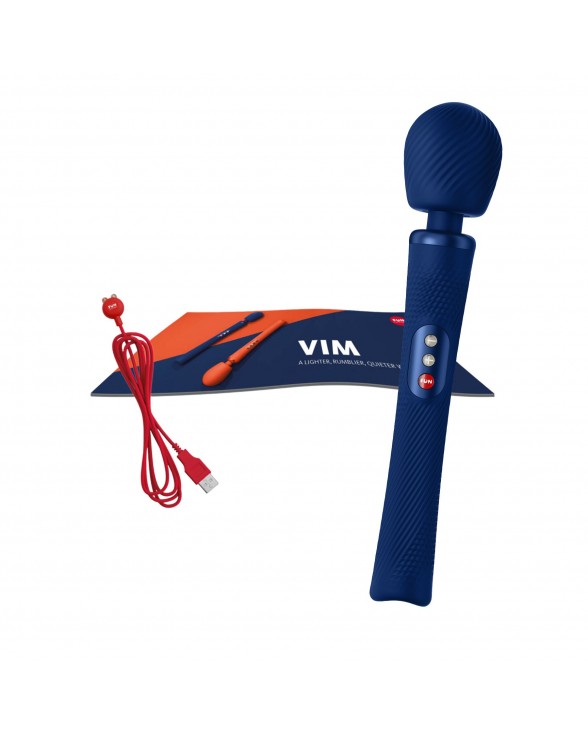 Вібромасажер Fun Factory VIM Vibrating Wand midnight blue - 7