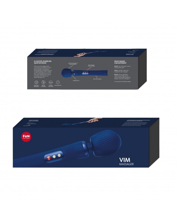 Вібромасажер Fun Factory VIM Vibrating Wand midnight blue - 8