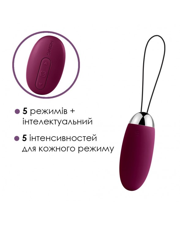 Віброяйце з пультом керування Svakom Elva Violet - 2