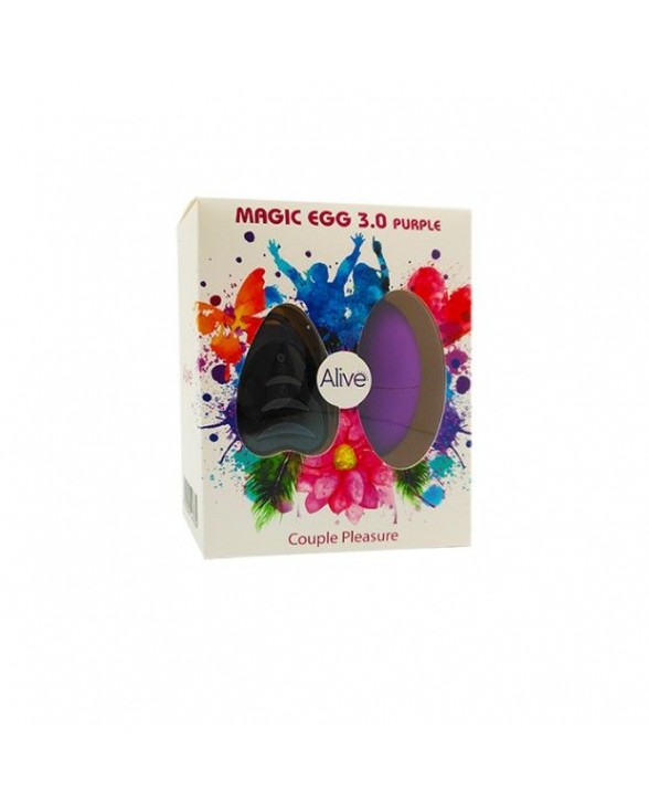 Виброе Alive Magic Egg 3.0 Purple с пультом ДУ - 1