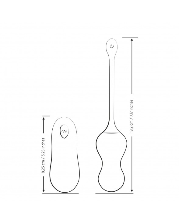 Віброяйце для точки G з пультом керування Romp Cello Light Teal - 5