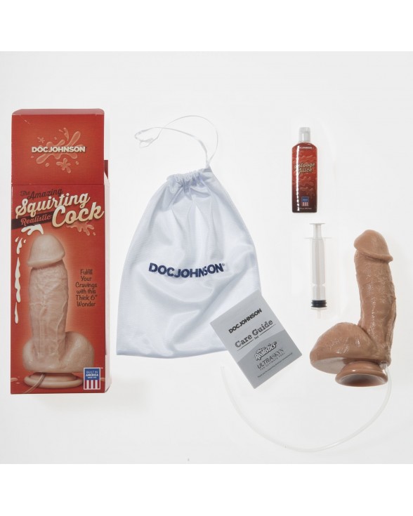 Фалоімітатор, що кінчає Doc Johnson The Amazing Squirting Realistic Cock - 3