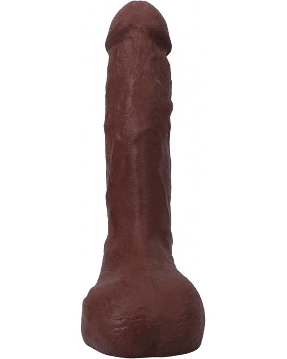 Фалоімітатор, що кінчає Doc Johnson The Realistic Cock ULTRASKYN - Squirting 9,5 Inch Chocolate - 3
