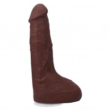 Фаллоимитатор, кончающий Doc Johnson The Realistic Cock ULTRASKYN - Squirting 9,5 Inch Chocolate
