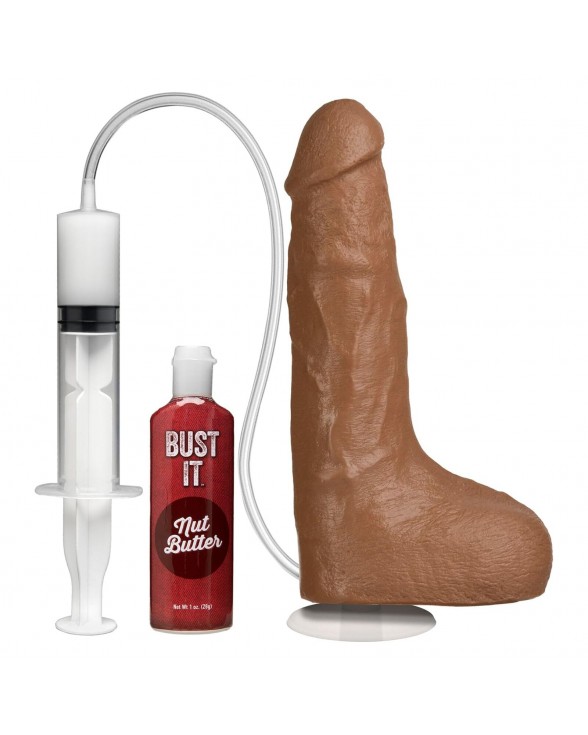 Фалоімітатор, що кінчає Doc Johnson The Realistic Cock ULTRASKYN - Squirting 9,5 Inch Caramel