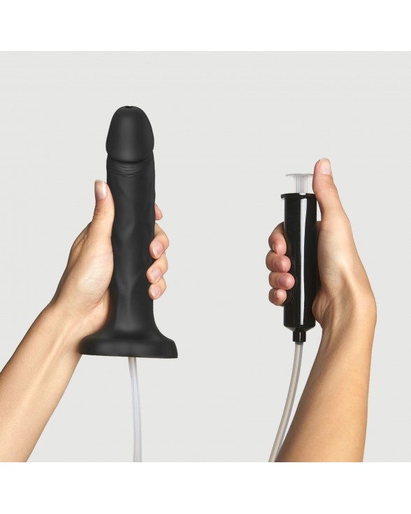 Фалоімітатор, що кінчає Strap-On-Me Squirting Cum Dildo Realistic Black, діам. 3,5 см