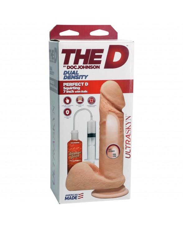 Фалоімітатор, що кінчає Doc Johnson The D ULTRASKYN Perfect D Squirting - 7 Inch - 1