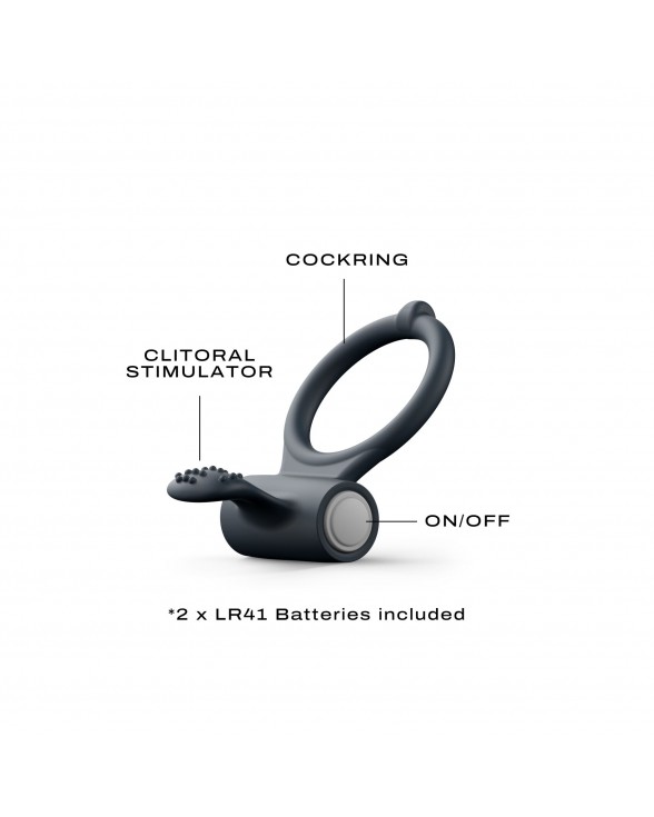 Ерекційне кільце Dorcel Power Clit Black V2 - 1