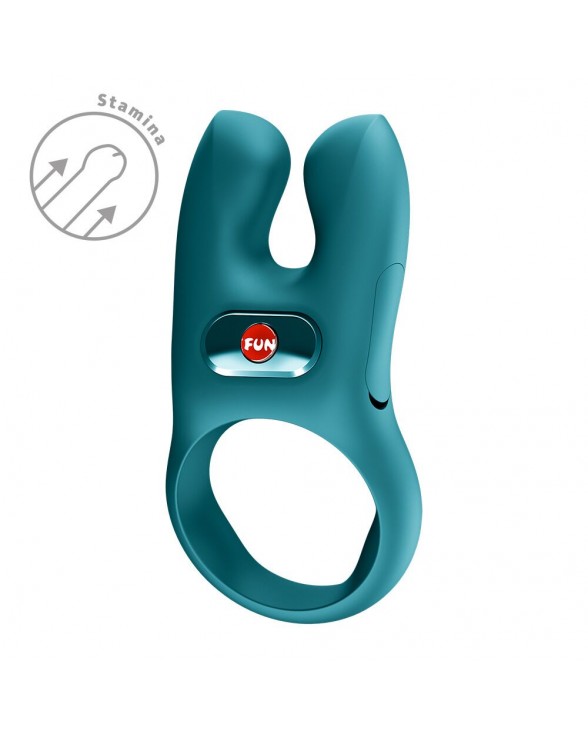 Эрекционное виброкольцо с двойной стимуляцией клитора Fun Factory CLASSIC Bottle Green