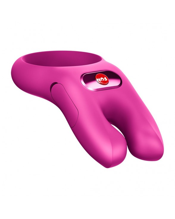 Ерекційне віброкільце з подвійною стимуляцією клітора Fun Factory NŌS CLASSIC Magenta - 1