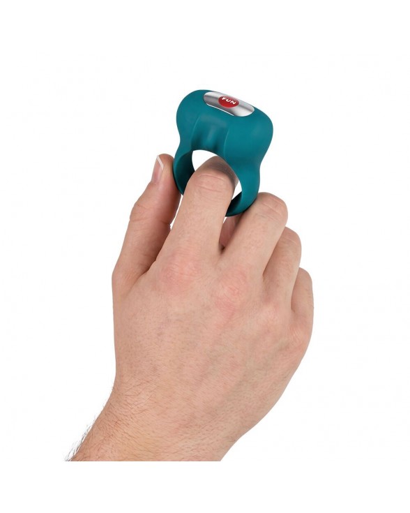 Ерекційне віброкільце Fun Factory Steady Bottle Green - 1