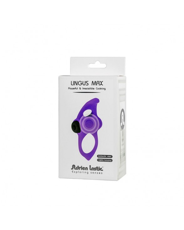 Ерекційне віброкільце Adrien Lastic Lingus MAX Violet - 4