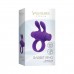 Ерекційне віброкільце S Pleasures Premium Rabbit Ring фіолетове, зі знімною віброкулею та вушками - 1