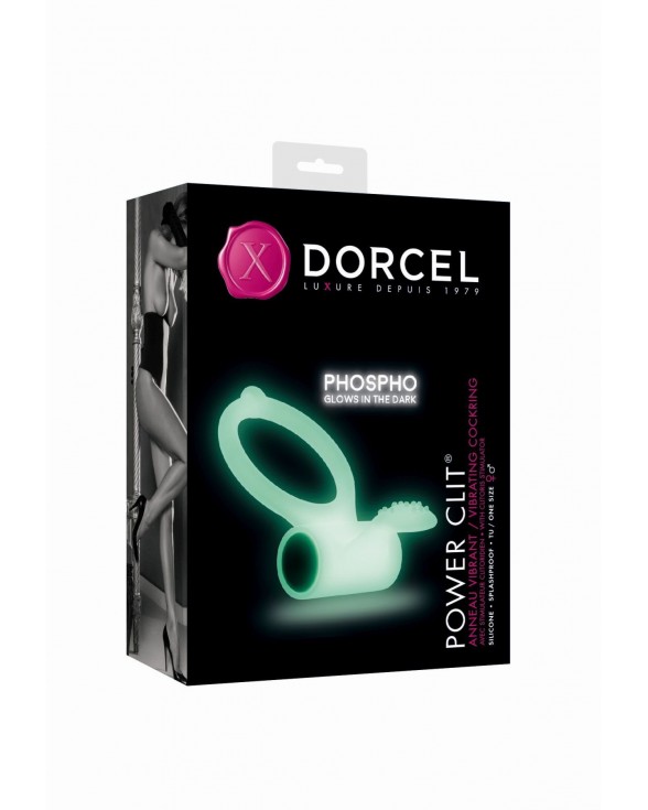 Ерекційне кільце Dorcel Power Clit White PHOSPHO - 1