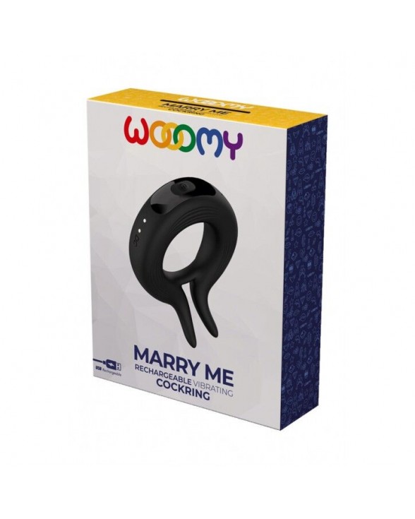 Эрекционное виброкольцо Wooomy Marry Me, перезаряжающее - 3