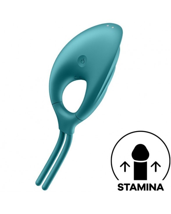 Эрекционное виброкольцо-лассо Satisfyer Swordsman Green - 1