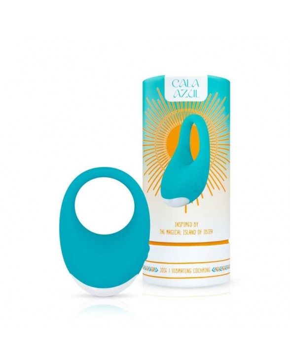 Ерекційне кільце Cala Azul - Jose Vibrating Cockring - 7