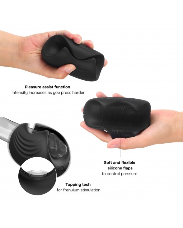 Мастурбатор с вибрацией Manwan SUB ONE Infinite Black - 1