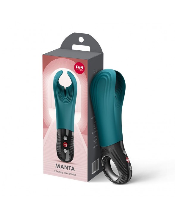 Вибратор для пениса Fun Factory MANTA Bottle Green, подходит для парных игр - 9